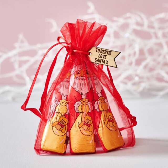 Personalized Chocolate Santa Christmas Stocking Filler - image 1