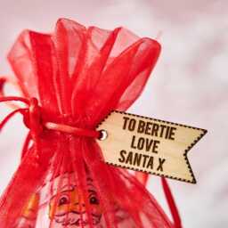 Personalized Chocolate Santa Christmas Stocking Filler - thumbnail 3