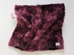 Burgundy Lovey Blanket, Minky Baby Girl Modern Pink Lovey, Tag Ready To Ship