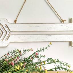 Large Wooden Arrow, Decorative Nursery Wedding Arrow Decor, Stained Gallery Wall - thumbnail 2