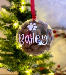 Dog Christmas Gift, Personalised Treat Bauble, Decoration, Treat, Gift For My Dog, Stocking Filler