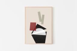 Tuna Handroll Sushi Art V2, Modern Japanese , Giclee Print, Fine Paper Home & Kitchen Decor For The Food Lover - thumbnail 1
