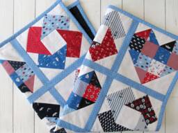 Nautical Baby Blanket Quilt Nurserey Decor Boy Blue White Red Anchor Pattern For Boys Front Cotton - thumbnail 1