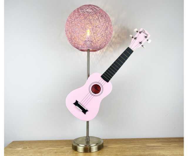 Pink Ukulele Guitar Lamp - image 1