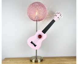 Pink Ukulele Guitar Lamp