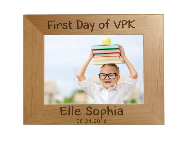 First Day Of Pre-K Picture Frame, Back To School Personalized Sign 1st School, Custom Name