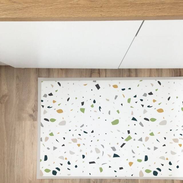 Vinyl Terrazzo Rug, Carpet, PVC Mat, Kitchen Rug - image 1