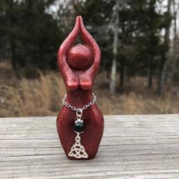 Brigid Story Goddess Statue - Statue, Celtic Priestess, Druid, Triskele, Triquetra, Triple Goddess, Brigit, Bridget, Bride - thumbnail 3