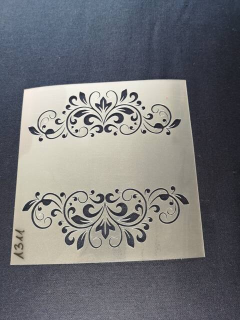 Flower Frame Stencil, Flexible, Reusable, 125Mic, Wall Decor, Home Decor, Furniture Painting, Card Making, Craft Stencil From Bitofeverythingbyb