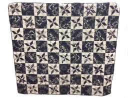 Free Domestic Shipping Handmade Navy & White Country Down Quilt Ready-Made/Finished Quilt/Comforter/Throw/Blanket - thumbnail 1