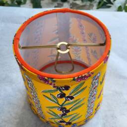 Pair Of Small French Country Lamp Shades, Sconce Or Chandelier, Bright Yellow Lampshade - thumbnail 3