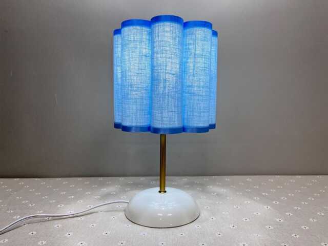 Handmade Ceramic Table Lamp With Pleated Lampshade - image 1