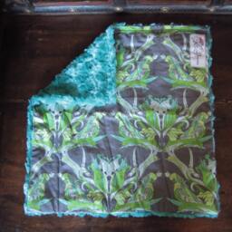 "Art Deco Inspired Mini Baby Blanket, ""Alana" - thumbnail 3
