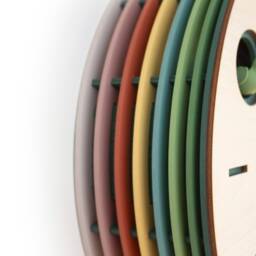 Artistic Cuckoo Clock, Modern Wooden Wall Art, Colorful Layered Design - thumbnail 4