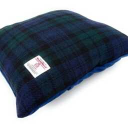 Harris Tweed Black Watch Tartan Square Cushion Cover Made in Scotland 40cm X - thumbnail 3