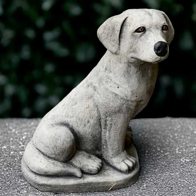 Garden Labrador Sculpture Outdoor Dog Figurine Cement Decoration Handmade Dog Lover Gift Memorial Ornament Yard Art - image 1