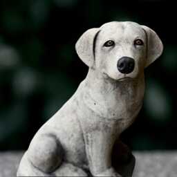 Garden Labrador Sculpture Outdoor Dog Figurine Cement Decoration Handmade Dog Lover Gift Memorial Ornament Yard Art - thumbnail 4