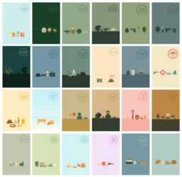 Minimalist Movie Symbols Art Posters - Classic Film Prints Framed Or Unframed - thumbnail 1