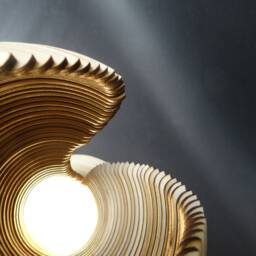 Artistic Wooden Floor Lamp With Metal Holder in Female Form - Luxuria L26 - thumbnail 4