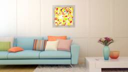Un Ciel Andalou 2 Wall Lamp, Wandlamp - Nl, Original Fused Glass Art By Lightnouveau