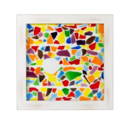 Un Ciel Andalou 2 Wall Lamp, Wandlamp - Nl, Original Fused Glass Art By Lightnouveau - thumbnail 2