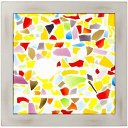 Un Ciel Andalou 2 Wall Lamp, Wandlamp - Nl, Original Fused Glass Art By Lightnouveau - thumbnail 3