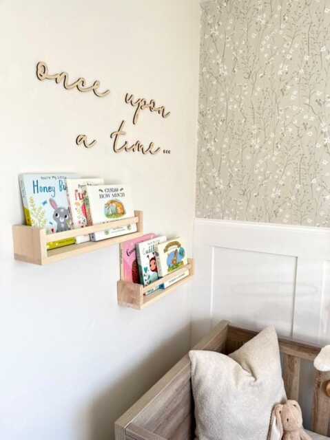 Once Upon A Time Birch Wood Nursery Wall Sign - image 1