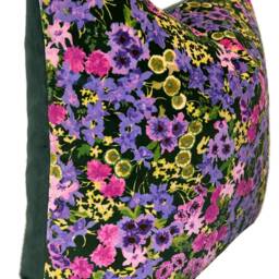 Harelquin Wildflower Meadow Velvet Emerald Cushion Cover Pillow Home Interior Deco - thumbnail 2