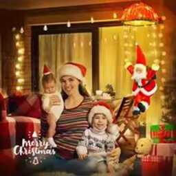 Santa Parachute Led String Light, Waterproof Christmas Outdoor Decor, Holiday Yard Lights, Claus Hanging Decorations - thumbnail 3
