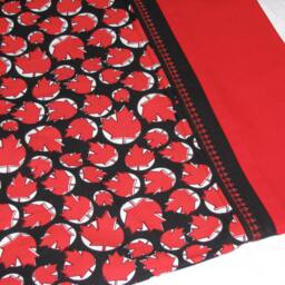 Canadian Pillow Case - Gift Canada Standard Maple Leaf On Black - thumbnail 3