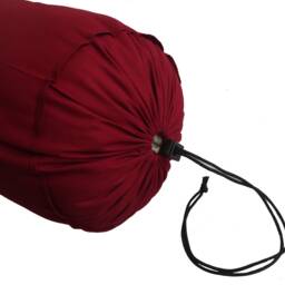 Burgundy Bolster Pillowcase Decorative Long Round Cushion Cover Cotton Solid 8 - thumbnail 3
