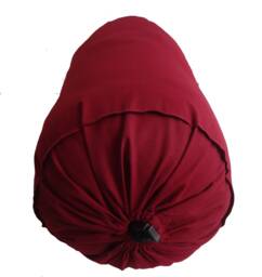 Burgundy Bolster Pillowcase Decorative Long Round Cushion Cover Cotton Solid 8
