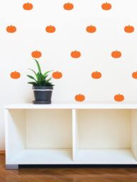 Pumpkin Vinyl Decal Pattern - Halloween Wall Decor