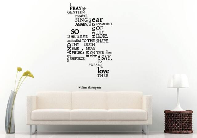 Famous Poetry Quote Saying Citation Words Wall Decal Vinyl Sticker Mural Room Decor L1133 - image 1