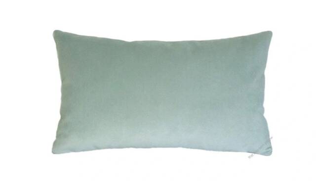 Pool Green Velvet Suede Decorative Throw Pillow Cover/Case Cushion 12x20 - image 1