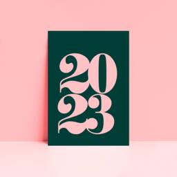 Personalised Year Wall Art Print, Anniversary Gift For Him Her, Custom 2023 Date Of Birth Poster, Unframed A5 A4 A3 Poster - thumbnail 2