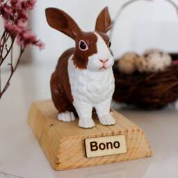 Elegant Rabbit Statue Handmade Resin Sculpture For Home Decoration - thumbnail 2