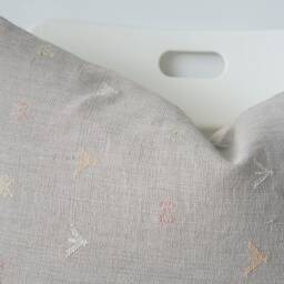 Tribal Hemp Striped Hand Woven Natural Dye Color Lumbar Pillow Cover - thumbnail 2