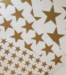 Vinyl Star Stickers - Removable Wall Decals, Nursery Decor, Bedroom Kids Various Sizes & Colours To Choose - thumbnail 1