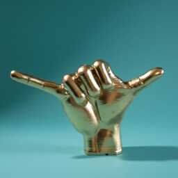 Hawaiian Shaka Hand Sculpture - Handcrafted Sign Decorative Beach Inspired Decor - thumbnail 3