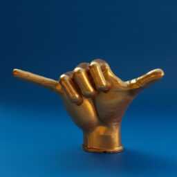 Hawaiian Shaka Hand Sculpture - Handcrafted Sign Decorative Beach Inspired Decor - thumbnail 2