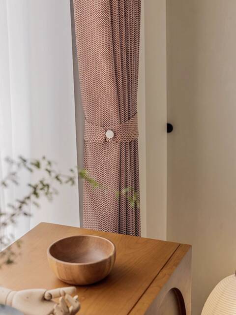 Feylin Jacquard Curtain, 2 Colors, Semi Blackout Custom Curtain For Living Room & Bedroom, Extra Long 1Pc - image 1