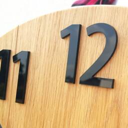 Large Wall Clock Amedeusz Wood - Modernclock, Silent With Black Numbers 49cm/19, 29 - thumbnail 3
