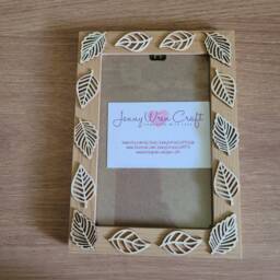 Wooden Leaf Decal Photo Frame 4 X 6 Inches - thumbnail 3