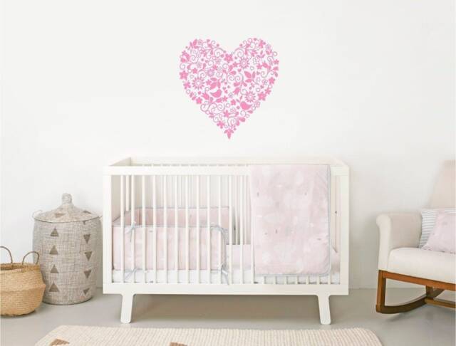 Heart Sticker Transfer, Wall Art, Wall Sticker, Heart Decal, Stickers, Decals, Gift For Her - image 1