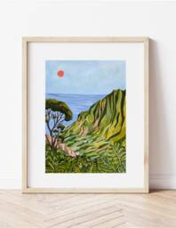 Napali Coast From Kalepa Ridge Wall Art, Art Print, Napali, Hawaii, Kauai, Tropical Travel - thumbnail 1