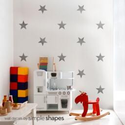 Large Stars - Kids Vinyl Wall Sticker - thumbnail 2