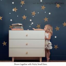 Large Stars - Kids Vinyl Wall Sticker - thumbnail 3