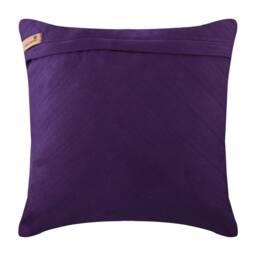 "Faux Suede Purple Sofa Throw 16""x16" - thumbnail 3