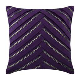"Faux Suede Purple Sofa Throw 16""x16" - thumbnail 1